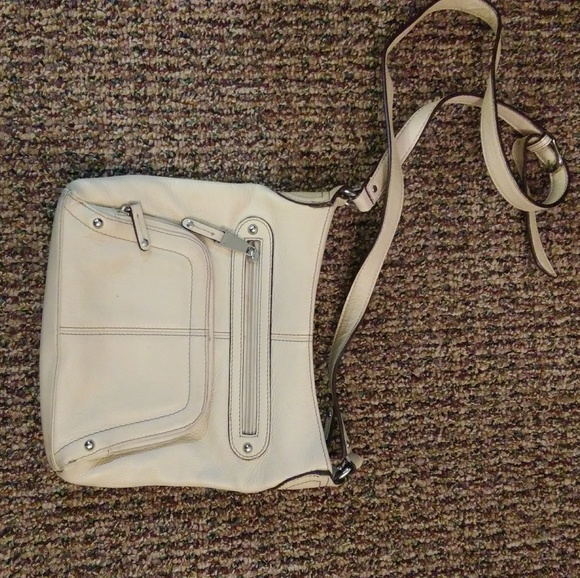 Tignanello Handbags - Tignanello cream crossbody bag- used
